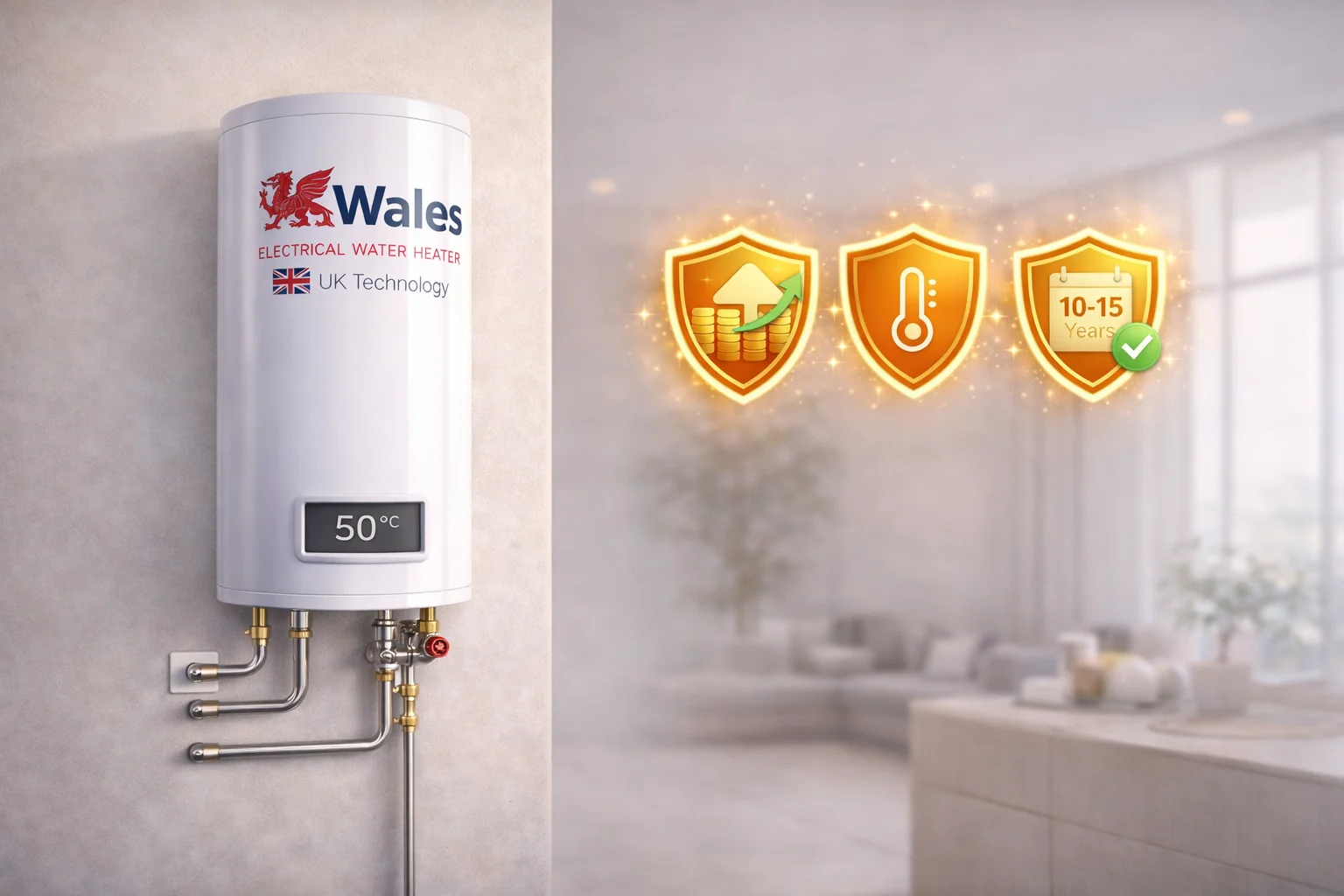 Electric water heater supply and installation